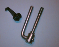 Handle bar lock nut and handle bar lever for Honda Trencher - Tillers